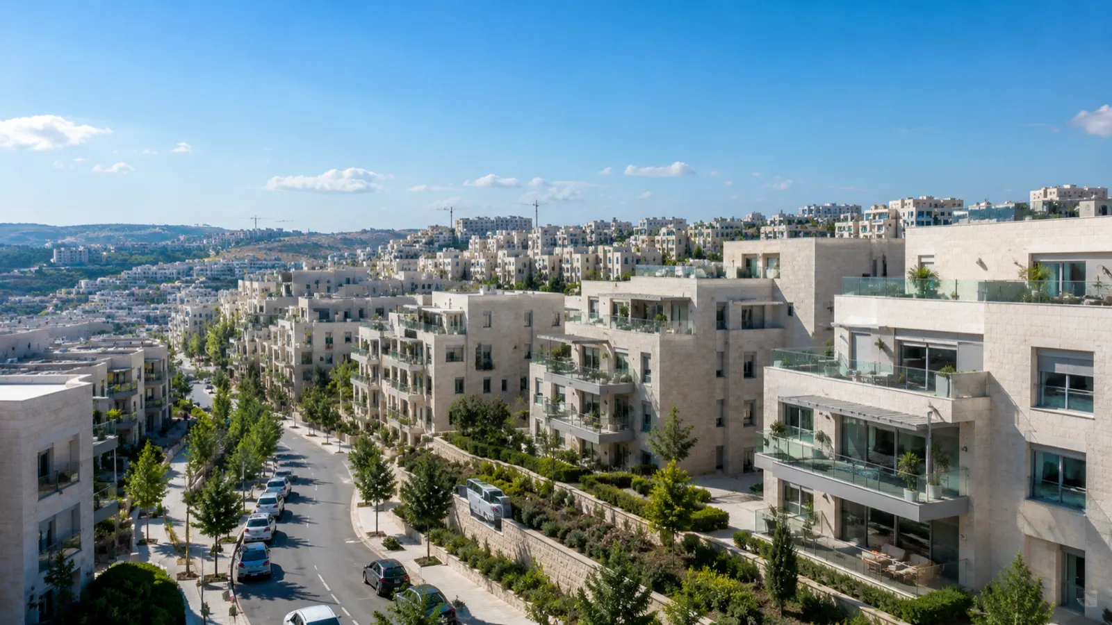 שכונת מגורים מודרנית באריאל באור שמש